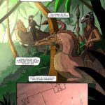 Large Dinosaur Raptors being ridden by humans